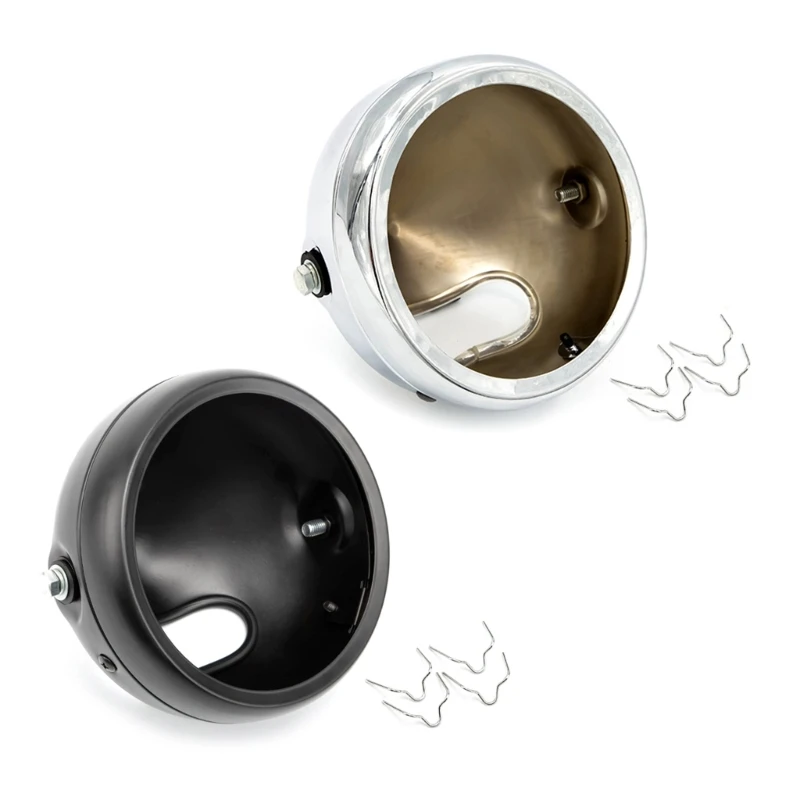 5 3/4" Motorcycle Headlight Chrome Housing Headlamp Light Bulb Bucket 5.75 Inch 918B
5 3/4" Motorcycle Headlight Chrome Housing Headlamp Light Bulb Bucket 5.75 Inch 918B