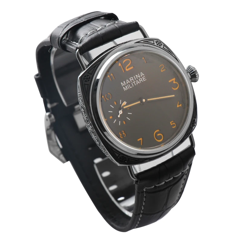 44mm Big Watch PAM Man Marine Pattern ST36 Hand Wind Movement Men's Stainless Steel Case Green Luminous Mineral Glass Case Back
44mm Big Watch PAM Man Marine Pattern ST36 Hand Wind Movement Men's Stainless Steel Case Green Luminous Mineral Glass Case Back