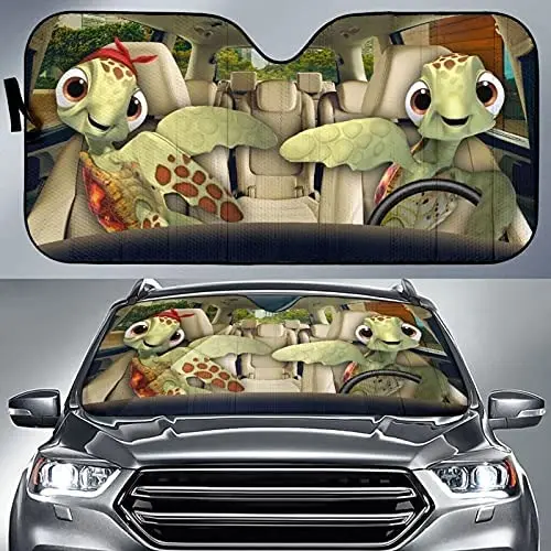 Aoopistc Cute Turtles Windshield Sun Shades Couple Turtle Animal Print Car Sun Shade Accordion Style Foldable Washable Sun Visor
Aoopistc Cute Turtles Windshield Sun Shades Couple Turtle Animal Print Car Sun Shade Accordion Style Foldable Washable Sun Visor