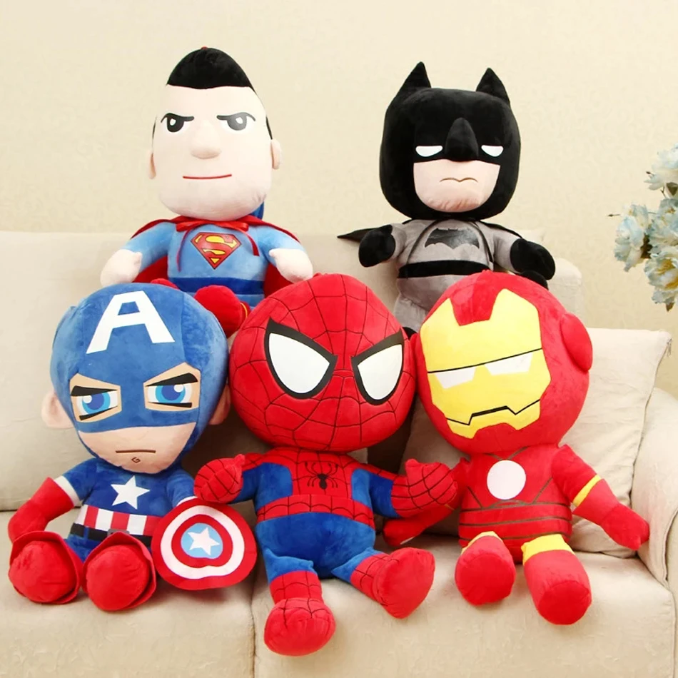 NEW 27cm Marvel Avengers Soft Stuffed Hero Spiderman Captain America Iron Man Plush Toys Movie Dolls Christmas Gifts for Kids
NEW 27cm Marvel Avengers Soft Stuffed Hero Spiderman Captain America Iron Man Plush Toys Movie Dolls Christmas Gifts for Kids