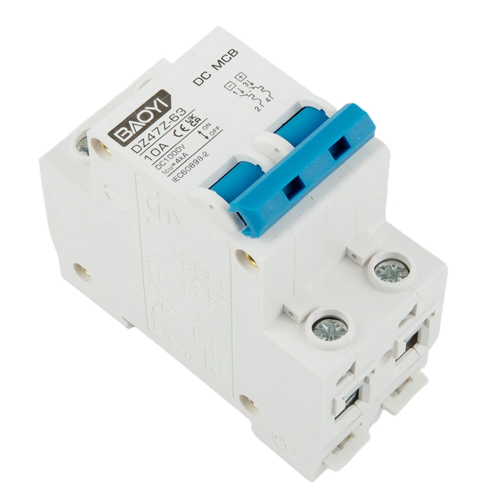 DC Miniature Circuit Breaker 2 Pole 1000V 32 Amp Isolator DC Disconnect Switch Thermomagnetic 10 A-63A 1.42 X 2.95 X 3.15 Inches
DC Miniature Circuit Breaker 2 Pole 1000V 32 Amp Isolator DC Disconnect Switch Thermomagnetic 10 A-63A 1.42 X 2.95 X 3.15 Inches
