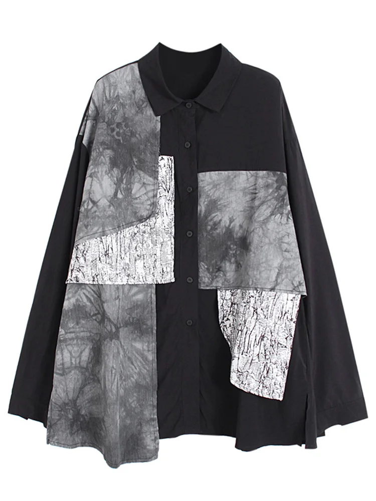 Women Fashion Black White Shirt Long Sleeve Contrast Streetwear Single Breasted Oversized Blouse 2023 Spring New Tide Top Y348
Women Fashion Black White Shirt Long Sleeve Contrast Streetwear Single Breasted Oversized Blouse 2023 Spring New Tide Top Y348