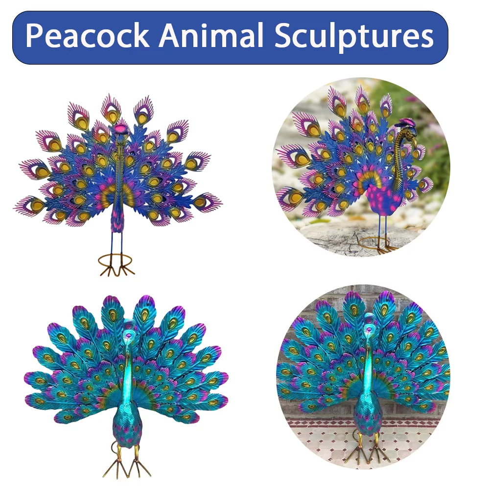 Peacock Classic Figurine Garden Supplies Iron Beautiful Statue Craft Handicraft Waterproof Perfect Gifts for Outdoor Indoor Yard
Peacock Classic Figurine Garden Supplies Iron Beautiful Statue Craft Handicraft Waterproof Perfect Gifts for Outdoor Indoor Yard