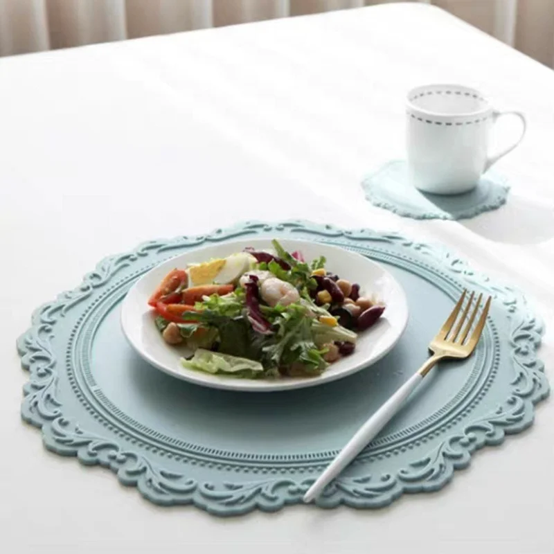 12/23/35cm Silicone Flower Placemat Tableware Oil Resistant Heat Insulation Non-Slip Tablemat Coaster Kitchen Washable Cup Pad
12/23/35cm Silicone Flower Placemat Tableware Oil Resistant Heat Insulation Non-Slip Tablemat Coaster Kitchen Washable Cup Pad
