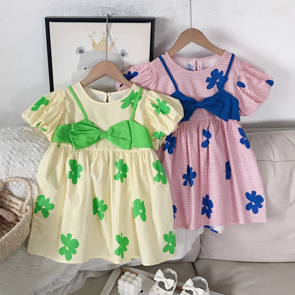 VigoAnne Girls Flower Puff Short Sleeves Dresses 2022 Korean Bow O Neck Back hollow Dress Kid Girl Clothes Summer Casual Clothes
VigoAnne Girls Flower Puff Short Sleeves Dresses 2022 Korean Bow O Neck Back hollow Dress Kid Girl Clothes Summer Casual Clothes