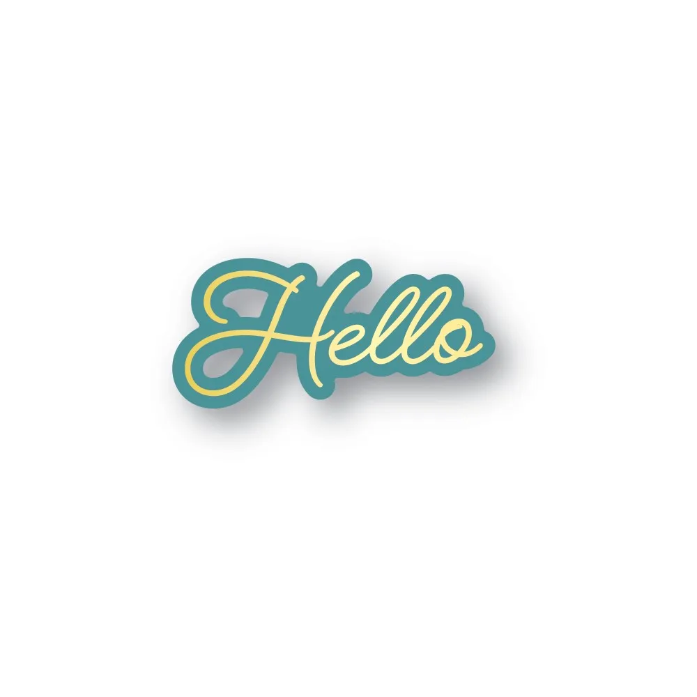 2022 New Hello Scripts Metal Cutting Dies Hot Foil Plate Diy Scrapbooking Greeting Cards Album Paper Crafts Decor Embossing Mold
2022 New Hello Scripts Metal Cutting Dies Hot Foil Plate Diy Scrapbooking Greeting Cards Album Paper Crafts Decor Embossing Mold