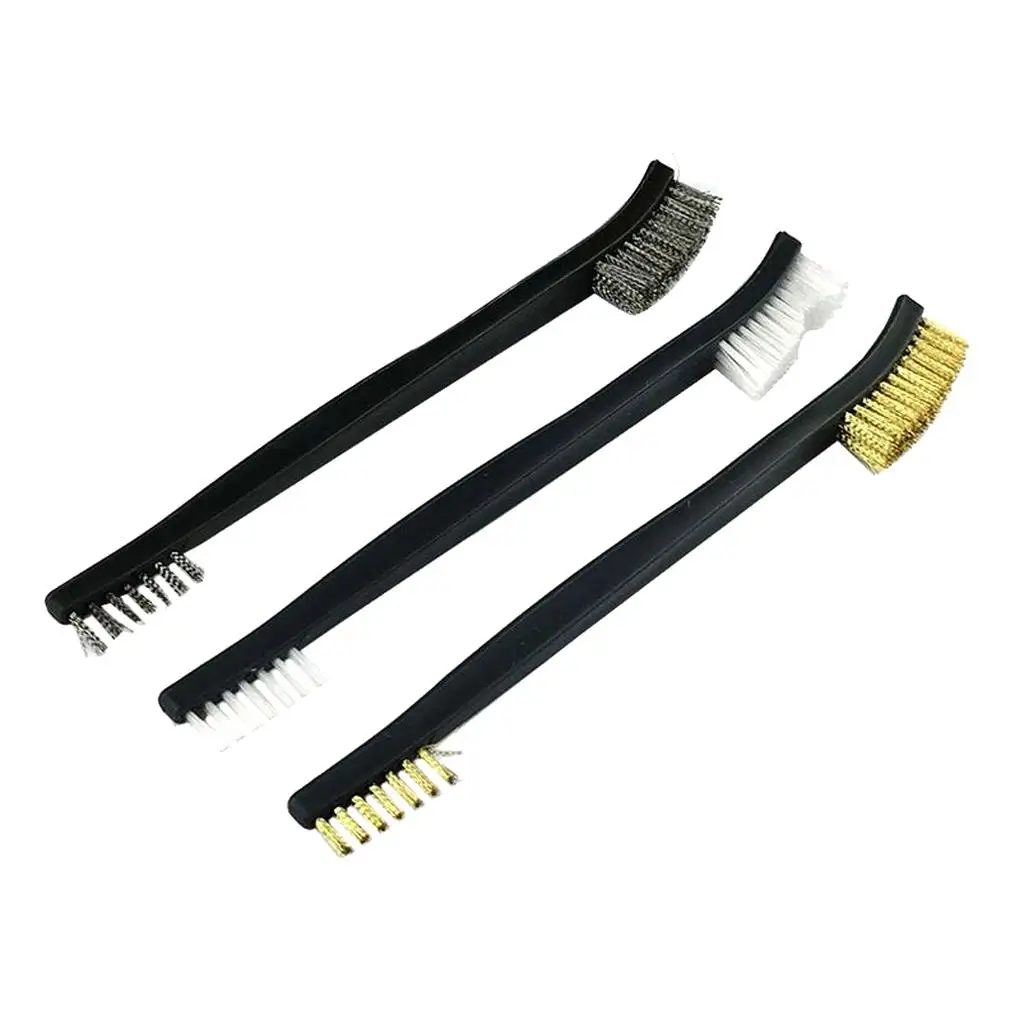 3pcs Double Heads Tooth Brush Nylon Brass Stainless Steel Scrub Cleaning Tools Car Cleaning Brushes Set
3pcs Double Heads Tooth Brush Nylon Brass Stainless Steel Scrub Cleaning Tools Car Cleaning Brushes Set