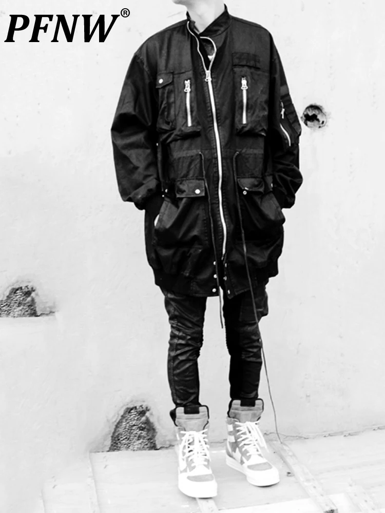 PFNW Darkwear Large Loose Tailoring Function Zippers Pocket High Street Military Jackets Techwear Tide Niche Coats 12A4639
PFNW Darkwear Large Loose Tailoring Function Zippers Pocket High Street Military Jackets Techwear Tide Niche Coats 12A4639