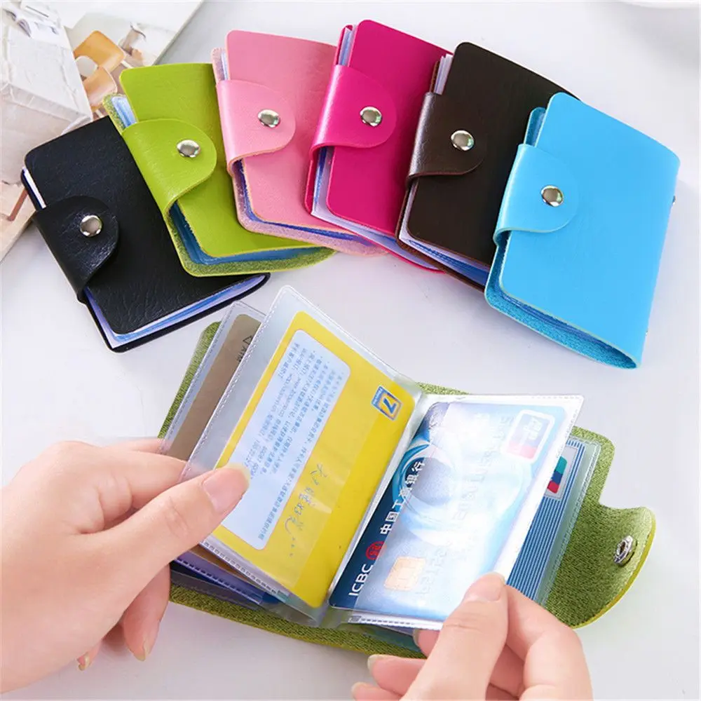 24 Bits Credit Card Holder Simple Business Bank Card Pocket PVC Card Case Cash Storage Money Clip Organizer Case ID Holder Pouch
24 Bits Credit Card Holder Simple Business Bank Card Pocket PVC Card Case Cash Storage Money Clip Organizer Case ID Holder Pouch