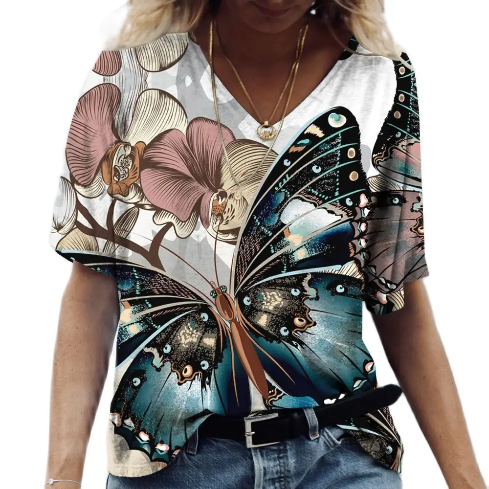 New Fashion Women's T-shirt Butterfly Print Casual Ladies Short Sleeve Harajuku Streetwear Tshirts Female Clothing Tee Camisetas
New Fashion Women's T-shirt Butterfly Print Casual Ladies Short Sleeve Harajuku Streetwear Tshirts Female Clothing Tee Camisetas