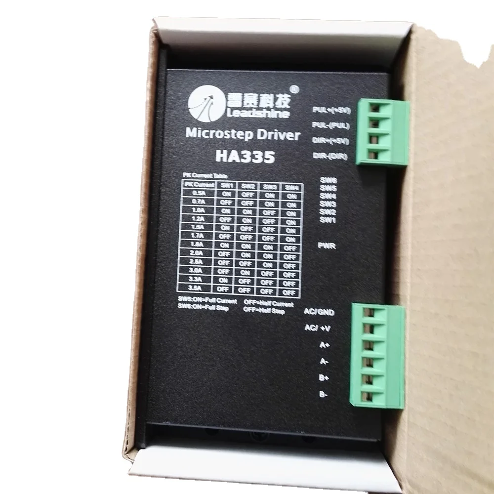 2 phase stepper motor 86HS45 and driver HA335 220V leadshine
2 phase stepper motor 86HS45 and driver HA335 220V leadshine