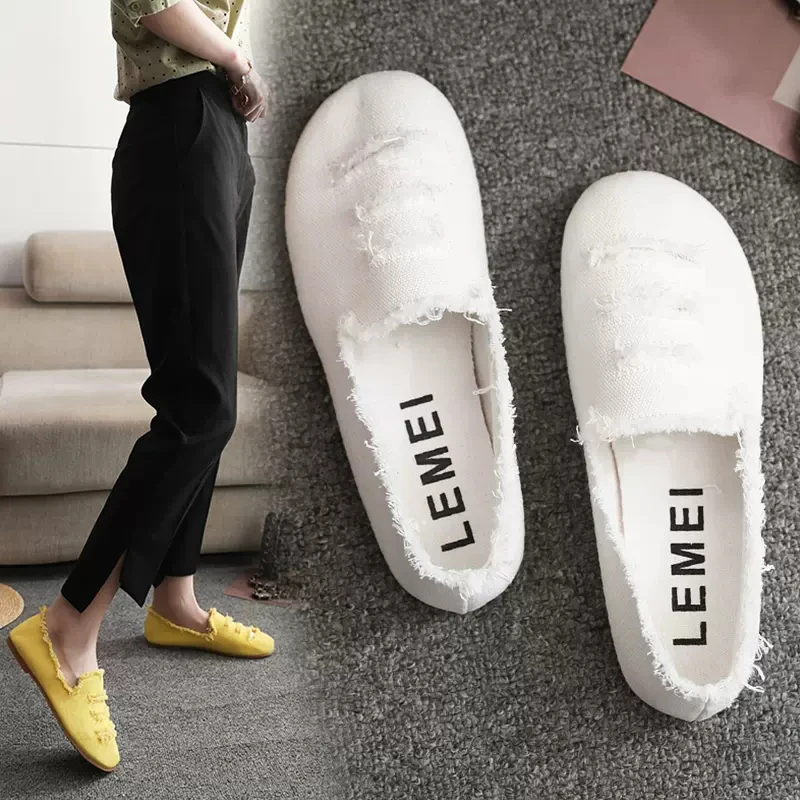 Shoes Woman 2023 All-Match Casual Female Sneakers Round Toe Flats Slip-on New Summer Dress Slip On Fabric Canvas Rome PU Slip-On
Shoes Woman 2023 All-Match Casual Female Sneakers Round Toe Flats Slip-on New Summer Dress Slip On Fabric Canvas Rome PU Slip-On