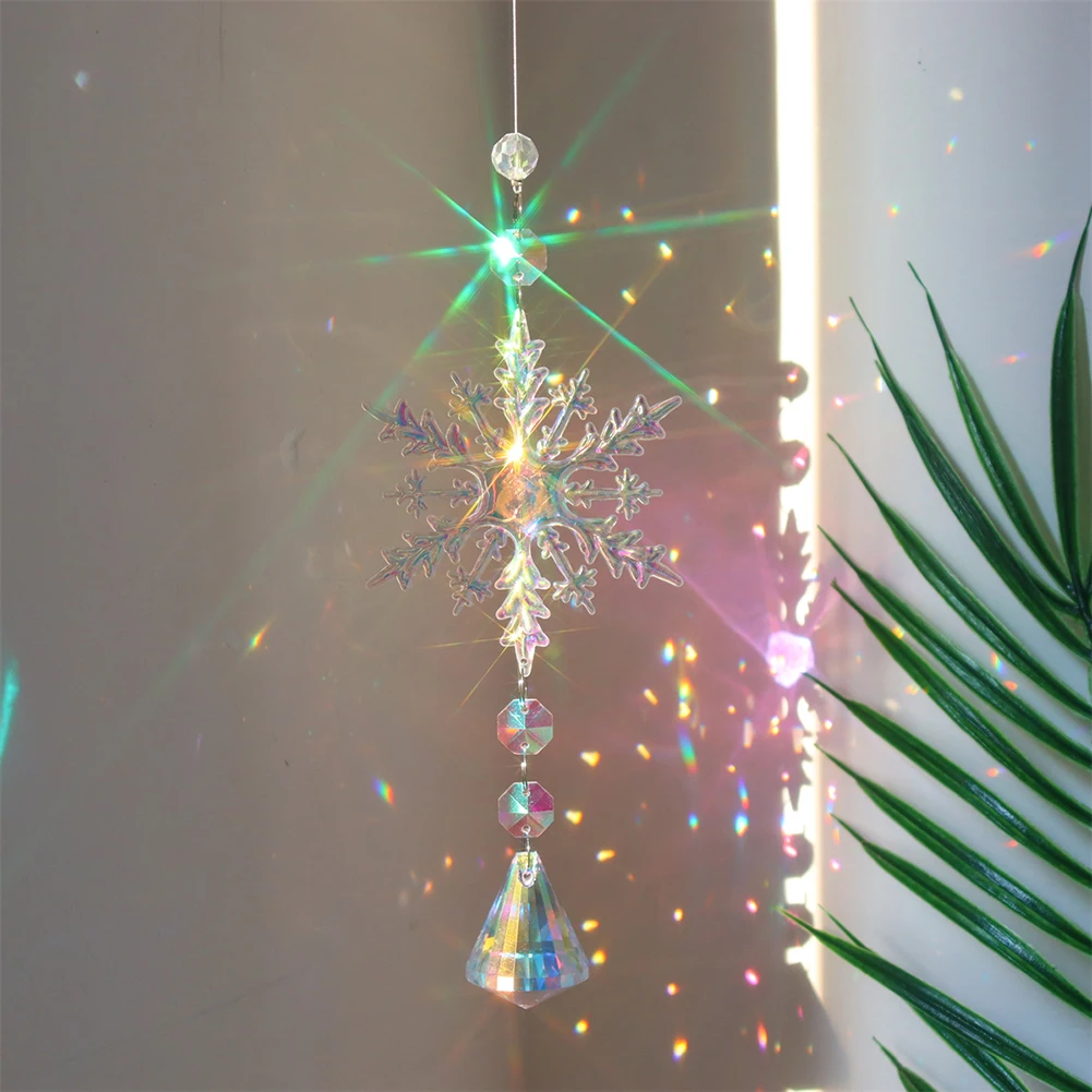 Snowflake Crystal Light Collection Pendant Durable Hangable Reflective Wind Chime Car Accessories Window Accessories for Balcony
Snowflake Crystal Light Collection Pendant Durable Hangable Reflective Wind Chime Car Accessories Window Accessories for Balcony