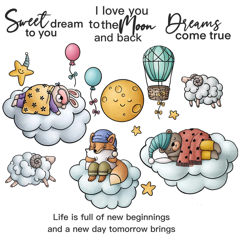 MangoCraft Kawaii Sleeping Animals Clear Stamp Cutting Dies Cloud Bed DIY Scrapbooking Metal Dies Silicone Stamps For Card Decor
MangoCraft Kawaii Sleeping Animals Clear Stamp Cutting Dies Cloud Bed DIY Scrapbooking Metal Dies Silicone Stamps For Card Decor