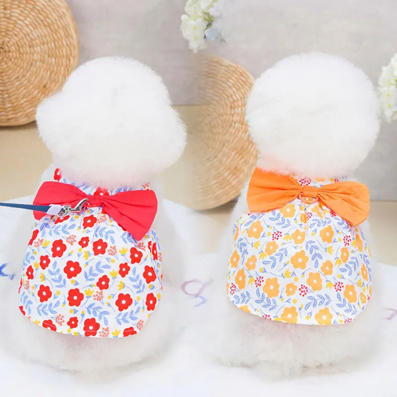 Summer Cute Dog Floral Skirt Cute Pet Dress with Large Bow Cat Dog Vest Puppy Suspenders Princess Tutu Dress Pet Clothes Costume
Summer Cute Dog Floral Skirt Cute Pet Dress with Large Bow Cat Dog Vest Puppy Suspenders Princess Tutu Dress Pet Clothes Costume