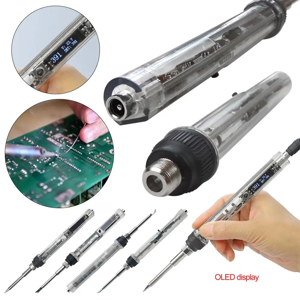 

Quick Heating With TS-K Tip Electric Soldering Iron DC12-24V 72W T12-TR Adjustable Temperature Soldering Accessory