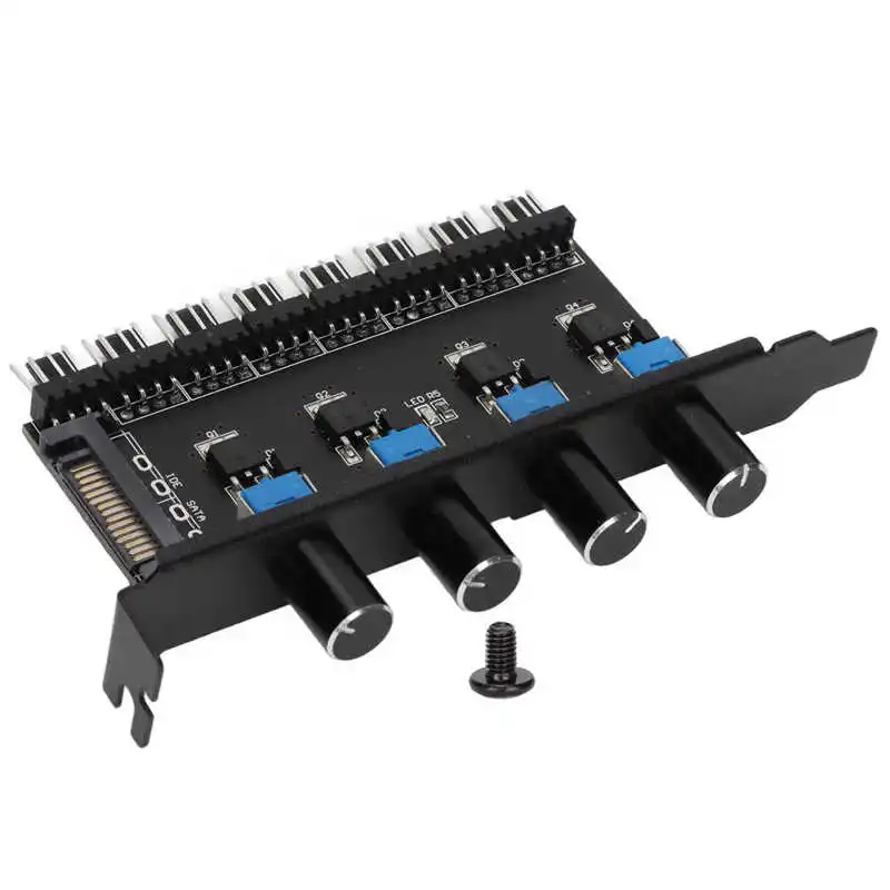8 Channels Cooling Fan HUB big 4Pin Power Supply 4 Knob Radiator Speed Controller for 3pin 4pin Fan CPU PC Case Chassis HDD VGA
8 Channels Cooling Fan HUB big 4Pin Power Supply 4 Knob Radiator Speed Controller for 3pin 4pin Fan CPU PC Case Chassis HDD VGA