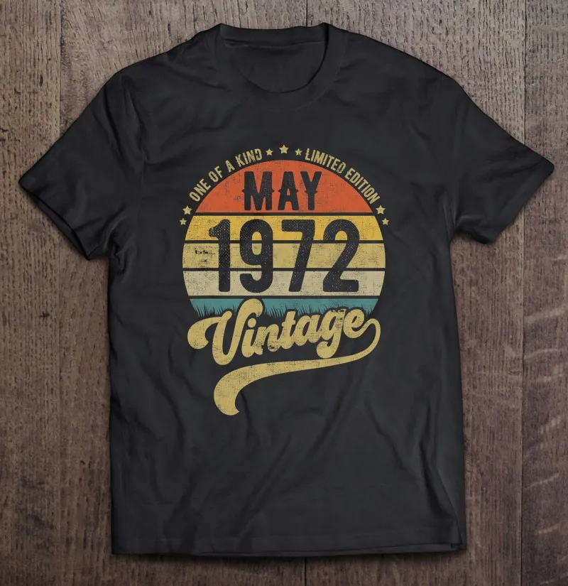 Винтажная Футболка Reto для мужчин и женщин, рубашка для дня рождения, 50-го рождения, Майский рождения, 1972
Винтажная Футболка Reto для мужчин и женщин, рубашка для дня рождения, 50-го рождения, Майский рождения, 1972