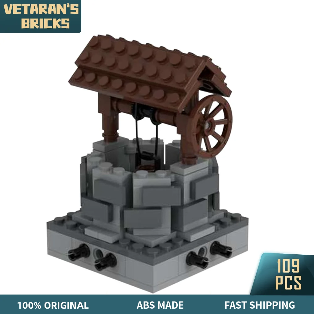 MOC Water Well City Series Village Street Scene Prop Building Blocks Sets Construction Bricks Toys for Kids Festival Gift
MOC Water Well City Series Village Street Scene Prop Building Blocks Sets Construction Bricks Toys for Kids Festival Gift