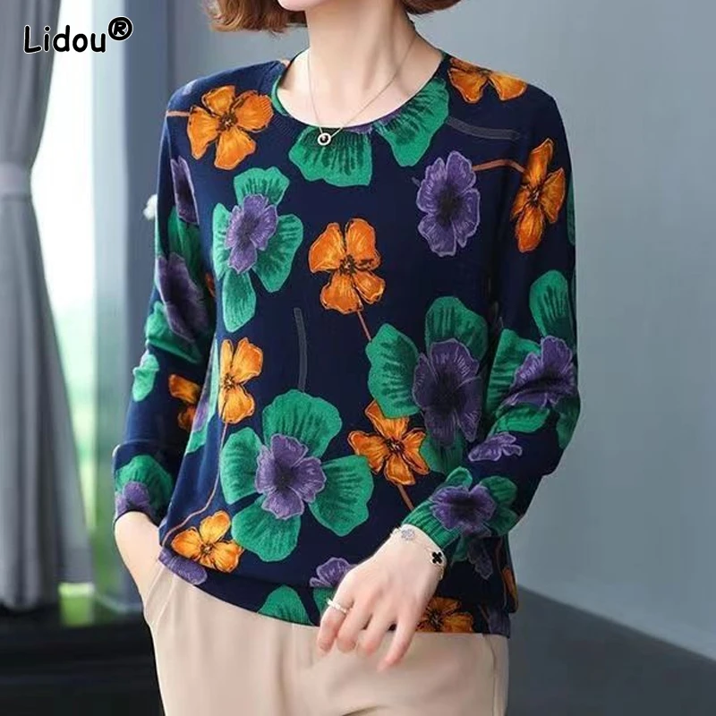 Women's Clothing Sweaters Jumpers Pullovers Winter Floral Office Lady Loose Fitting Thick Spliced O-neck Fancy Yarn Screw Thread
Women's Clothing Sweaters Jumpers Pullovers Winter Floral Office Lady Loose Fitting Thick Spliced O-neck Fancy Yarn Screw Thread