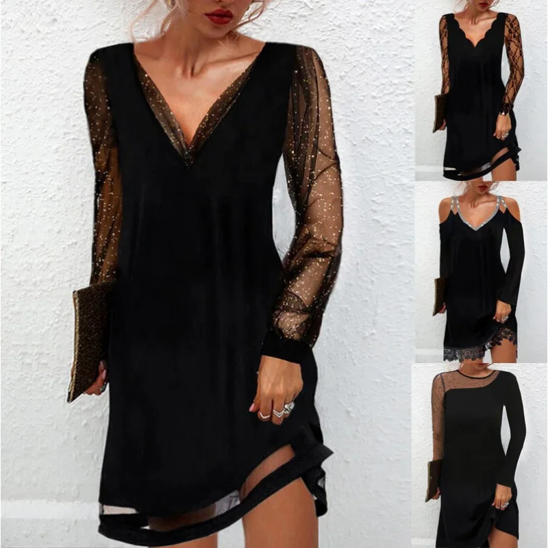 eBayAmazon2022Spring Hot European and American Solid Color Lace Trim SleeveVCollar Pullover Dress in Stock
eBayAmazon2022Spring Hot European and American Solid Color Lace Trim SleeveVCollar Pullover Dress in Stock