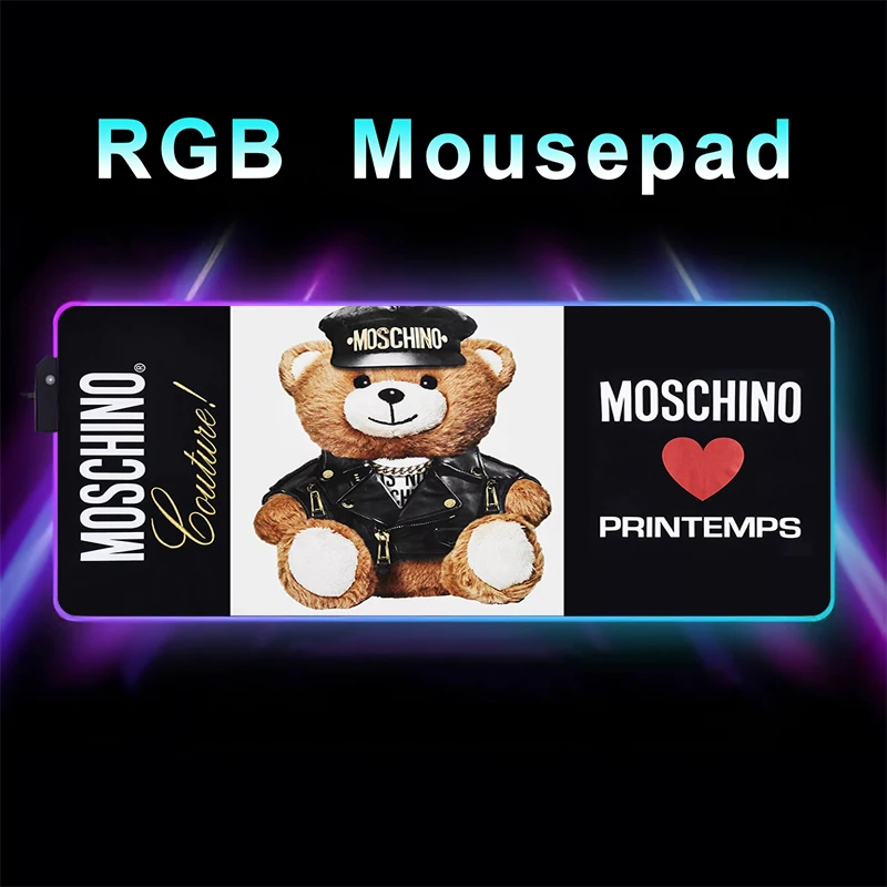 Коврик для мыши Moschino с Rgb-подсветкой, игровой Настольный коврик для кабинета, игровые аксессуары, коврики для клавиатуры, ПК Xxl, быстрая скорость компьютера
Коврик для мыши Moschino с Rgb-подсветкой, игровой Настольный коврик для кабинета, игровые аксессуары, коврики для клавиатуры, ПК Xxl, быстрая скорость компьютера