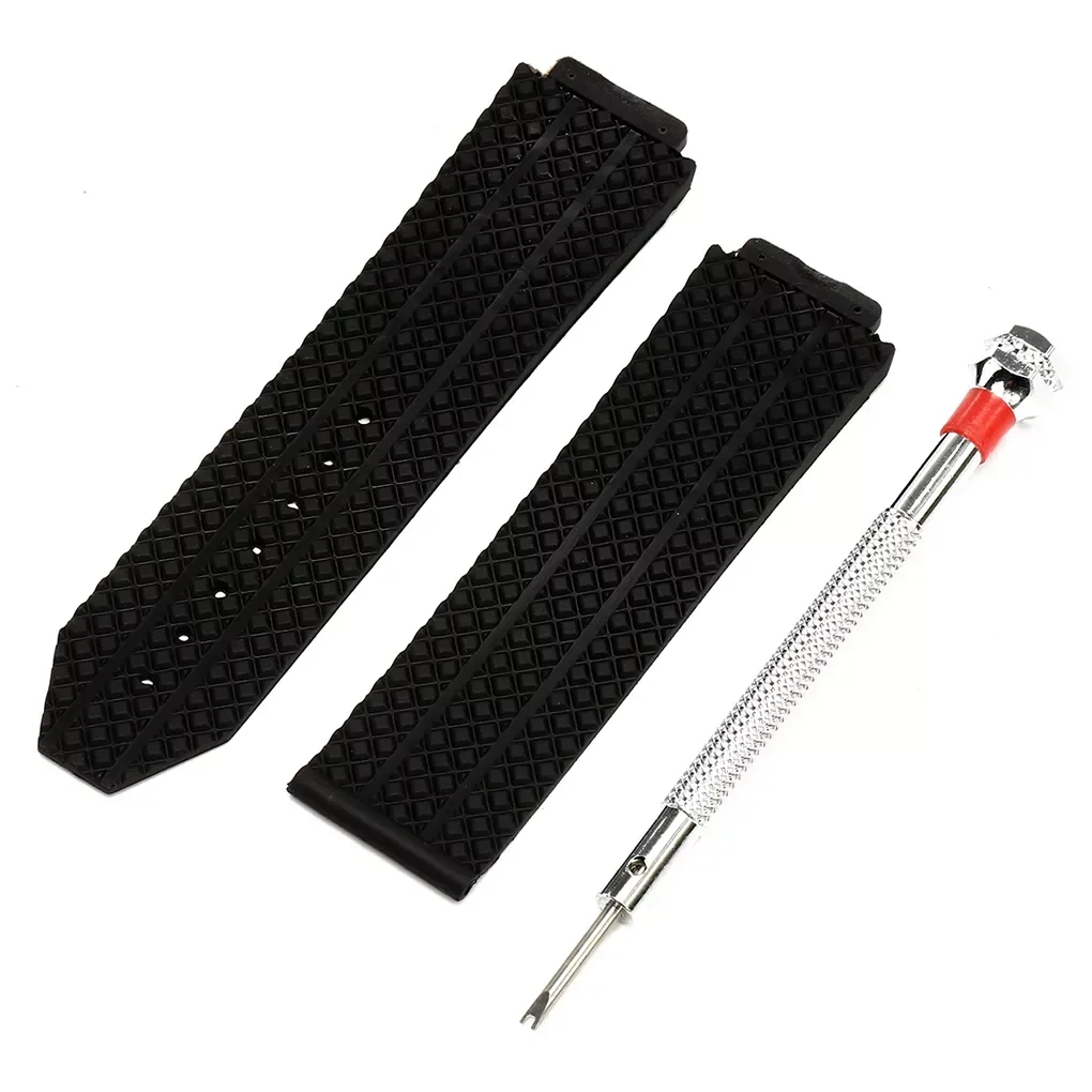 24mm Rubber Watchband Strap with Screwdriver for HUBLOT Smart Watch Waterproof Wrist Bracelet Strap Replacement for HUBLOT
24mm Rubber Watchband Strap with Screwdriver for HUBLOT Smart Watch Waterproof Wrist Bracelet Strap Replacement for HUBLOT