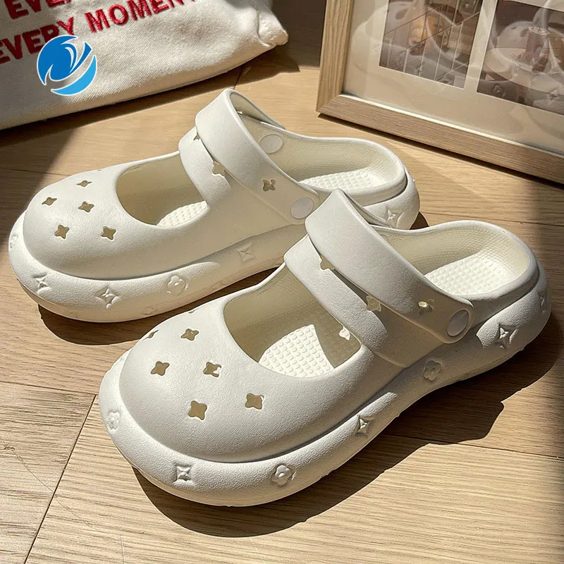 Mo Dou Women's Sandals for Outdoors EVA Soft Home Slippers Non-slip Lovely Mary Jane Toe-wrapped Cozy Fashion Slides Concise
Mo Dou Women's Sandals for Outdoors EVA Soft Home Slippers Non-slip Lovely Mary Jane Toe-wrapped Cozy Fashion Slides Concise