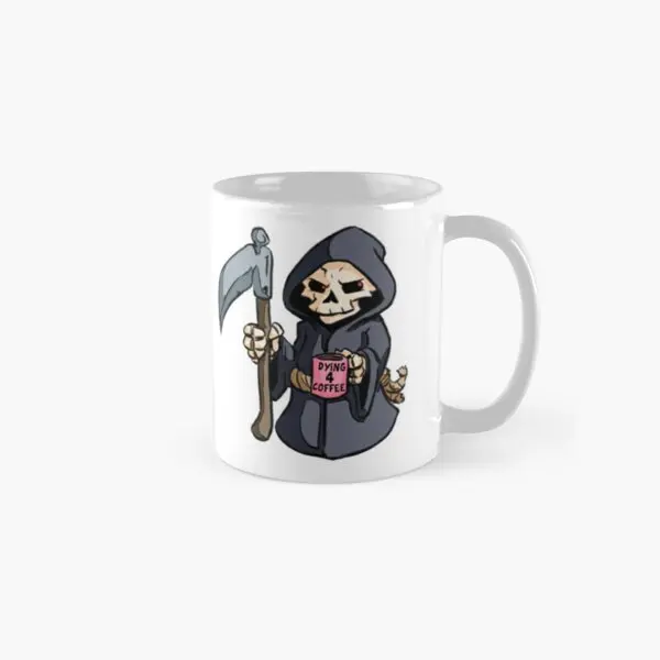 Mr Death Has A Thirst For Coffee Classic Mug Printed Coffee Cup Gifts Tea Picture Simple Design Drinkware Handle Round Image
Mr Death Has A Thirst For Coffee Classic Mug Printed Coffee Cup Gifts Tea Picture Simple Design Drinkware Handle Round Image