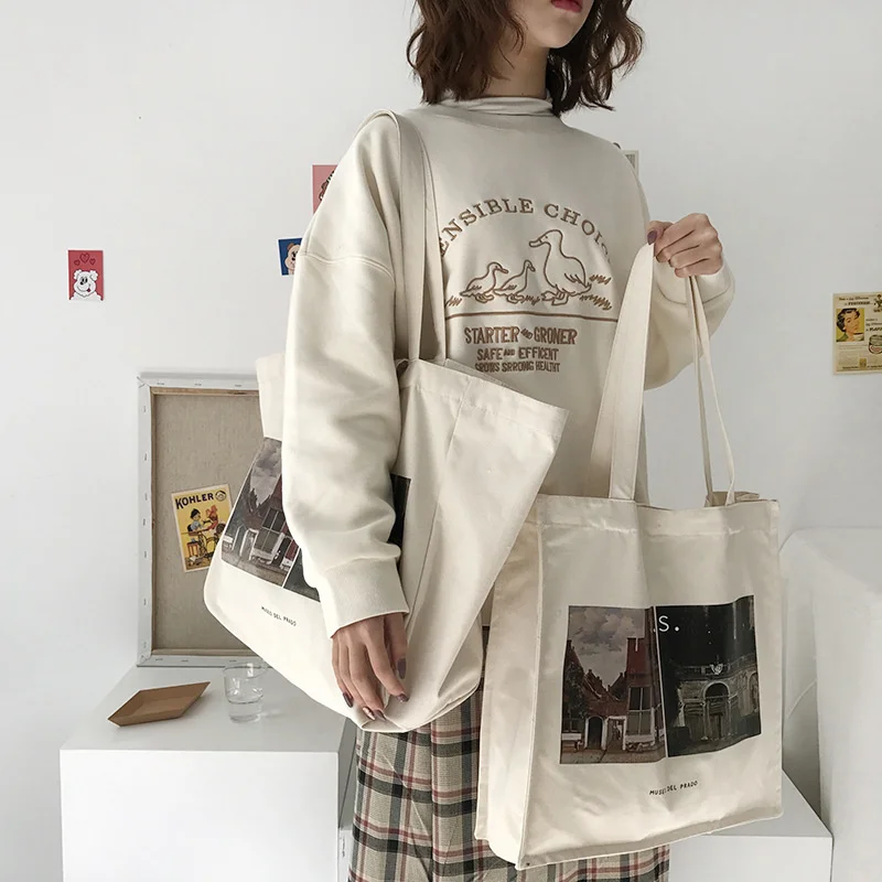 Women Canvas Bag Women's Large Capacity Retro Shoulder Bag Female Literature And Art Handbags Fashion Portable Shopper Tote New
Women Canvas Bag Women's Large Capacity Retro Shoulder Bag Female Literature And Art Handbags Fashion Portable Shopper Tote New