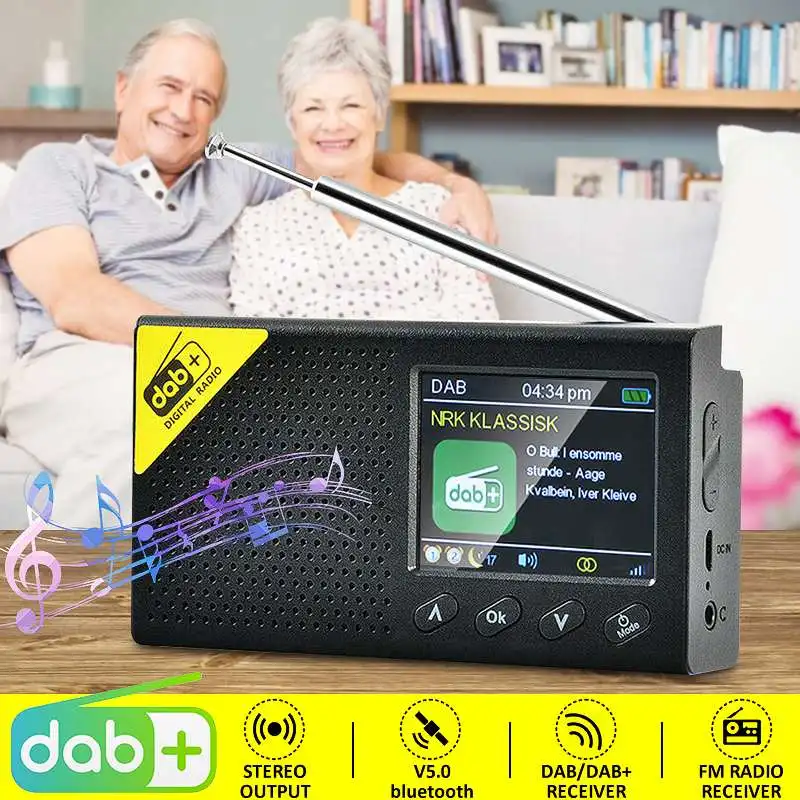 Портативный цифровой FM-радиоприемник 2,4 дюйма, DAB радио, bluetooth MP3-плеер, ЖК-экран, перезаряжаемый цифровой динамик для автомобиля, дома
Портативный цифровой FM-радиоприемник 2,4 дюйма, DAB радио, bluetooth MP3-плеер, ЖК-экран, перезаряжаемый цифровой динамик для автомобиля, дома