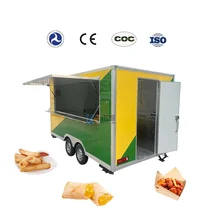 Mobile Fast Food Used Box Trailer Concession Food Trailer European Union CE Fast Food Truck Trailer for Sale USA