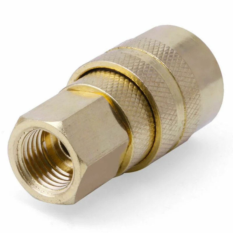 Male Quick Coupler Plug Connectors Tools Accessories Attachments Brass Gold Female 5Pcs Air Line Hose Compressor
Male Quick Coupler Plug Connectors Tools Accessories Attachments Brass Gold Female 5Pcs Air Line Hose Compressor