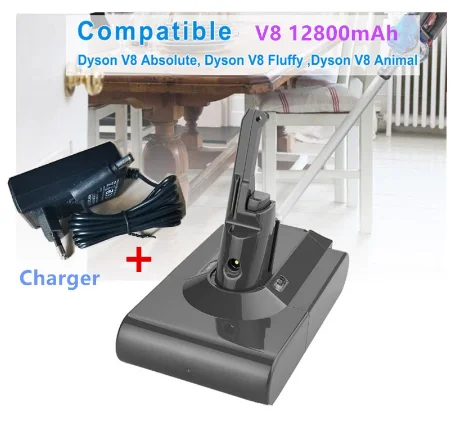 12800mAh 21.6V Battery For Dyson V8 Battery for Dyson V8 Absolute /Fluffy/Animal Li-ion Vacuum Cleaner rechargeable Battery
12800mAh 21.6V Battery For Dyson V8 Battery for Dyson V8 Absolute /Fluffy/Animal Li-ion Vacuum Cleaner rechargeable Battery