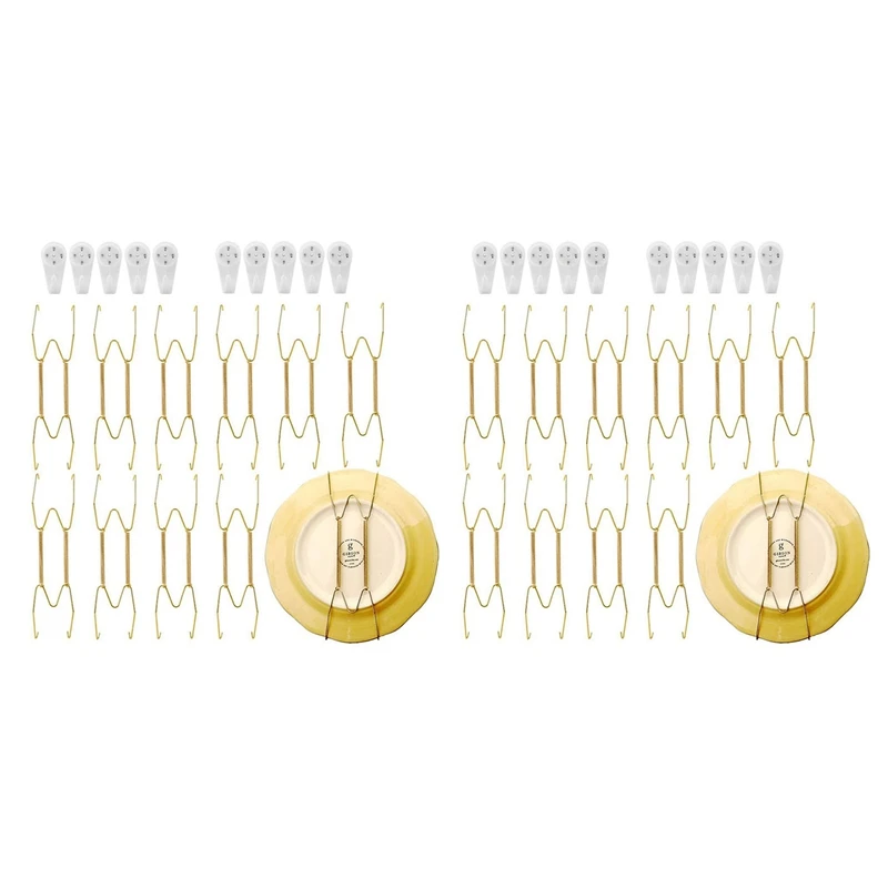 Stainless Steel Plate Hangers For Walls Compatible Decorative Plates Hooks Dish Diaplay Holder With 20 PCS Wall Hooks
Stainless Steel Plate Hangers For Walls Compatible Decorative Plates Hooks Dish Diaplay Holder With 20 PCS Wall Hooks