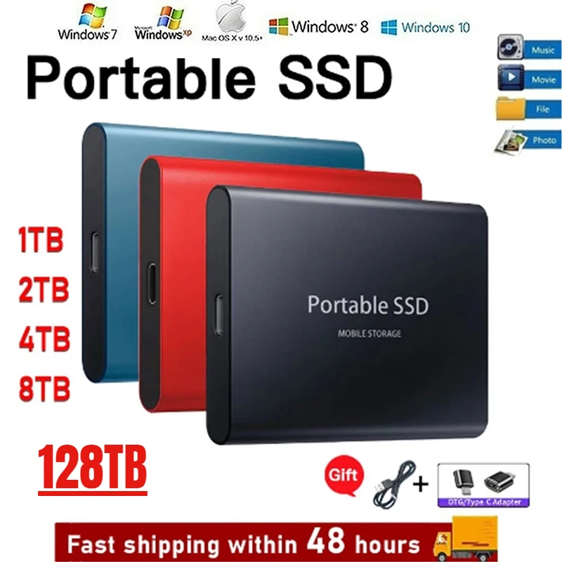 High-Speed Mobile External Hard Disk For Laptop Desktop Computer Interface USB3.1/Type-C Memory 4TB 6TB 8TB 12TB 16TB 26TB 30TB
High-Speed Mobile External Hard Disk For Laptop Desktop Computer Interface USB3.1/Type-C Memory 4TB 6TB 8TB 12TB 16TB 26TB 30TB