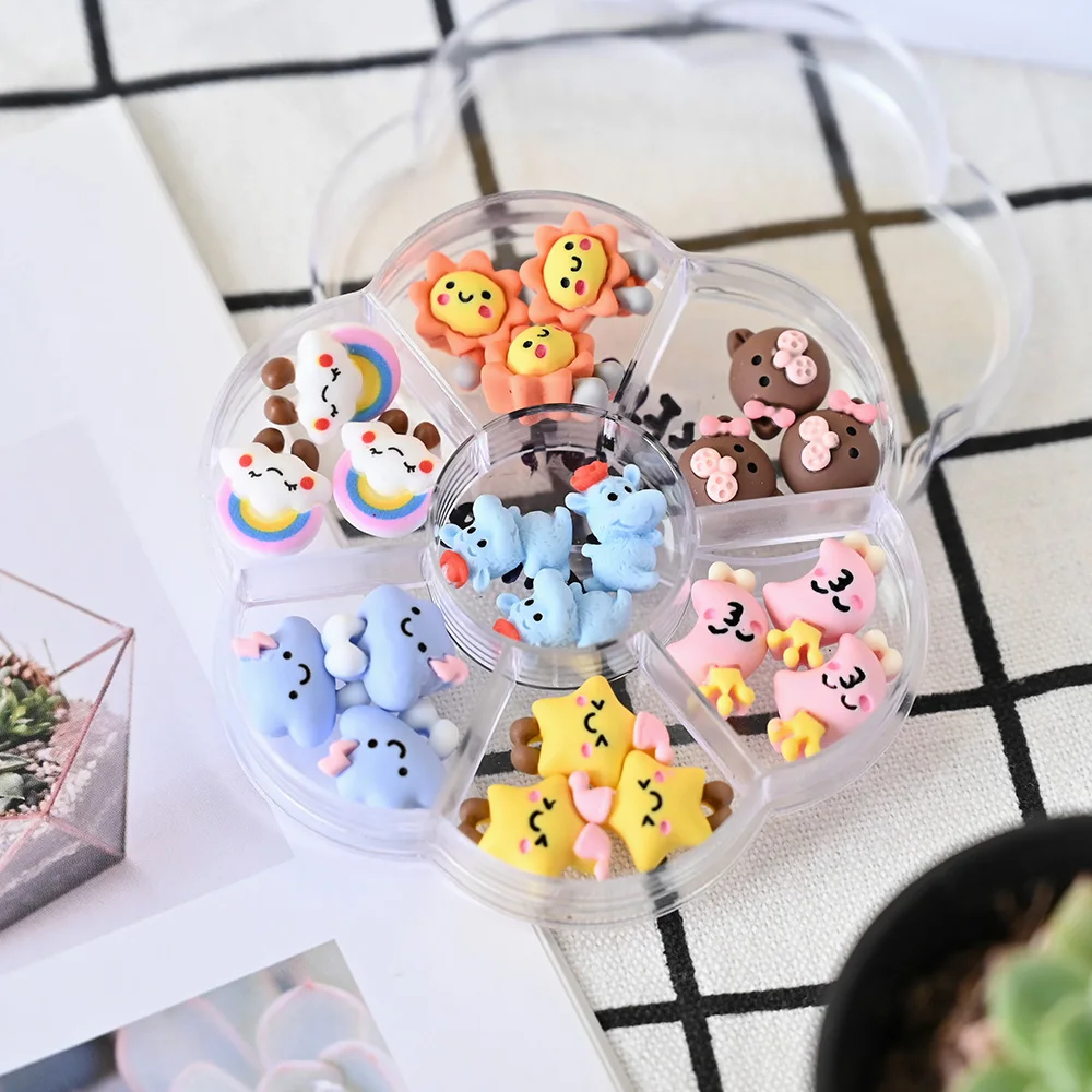 1Box 3D Mixed Cartoon Nail Art Charms Resin Nail Parts Kawaii Puppy Sheep Penguin DIY Decoration Acrylic Manicure Accessories J1
1Box 3D Mixed Cartoon Nail Art Charms Resin Nail Parts Kawaii Puppy Sheep Penguin DIY Decoration Acrylic Manicure Accessories J1