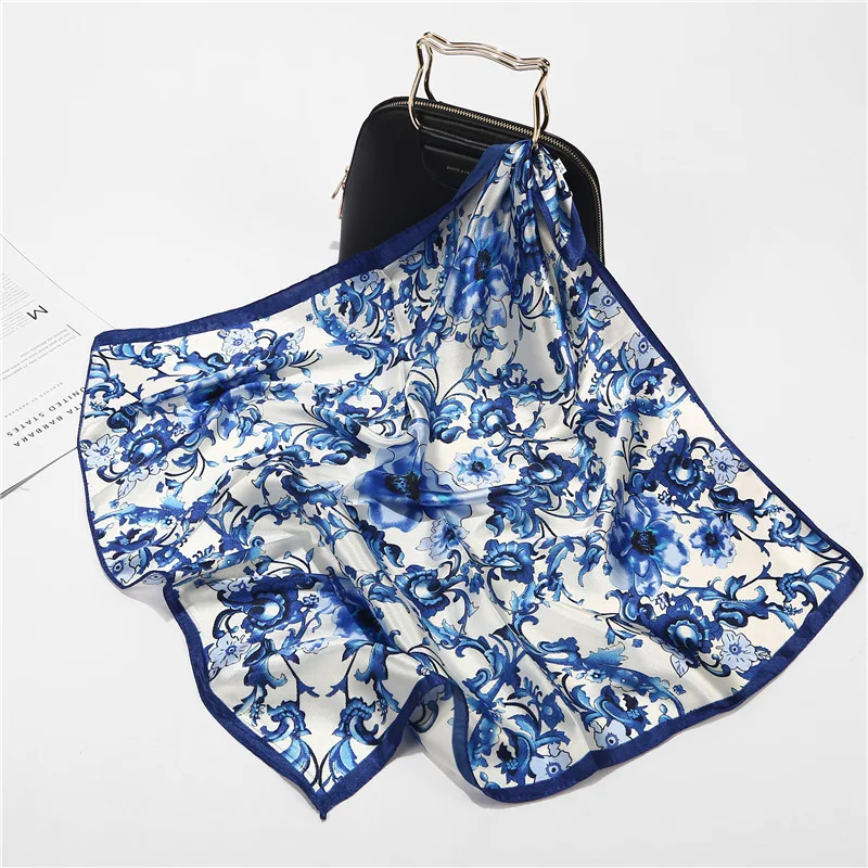 Elegant Hijab Neck Scarf For Ladies Square Hairband Silk Satin Bag Scarfs Female Floral Print Kerchief Bandana Head Scarves 60CM
Elegant Hijab Neck Scarf For Ladies Square Hairband Silk Satin Bag Scarfs Female Floral Print Kerchief Bandana Head Scarves 60CM