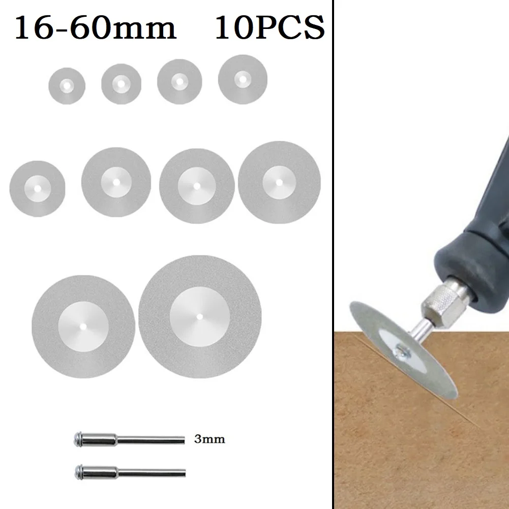 12Pcs/Set Mini Diamond Cutting Disc Circular Saw Blade With 3mm Shank Mandrel Rotary For Cutting Gemstone Glass Ceramic Rock
12Pcs/Set Mini Diamond Cutting Disc Circular Saw Blade With 3mm Shank Mandrel Rotary For Cutting Gemstone Glass Ceramic Rock