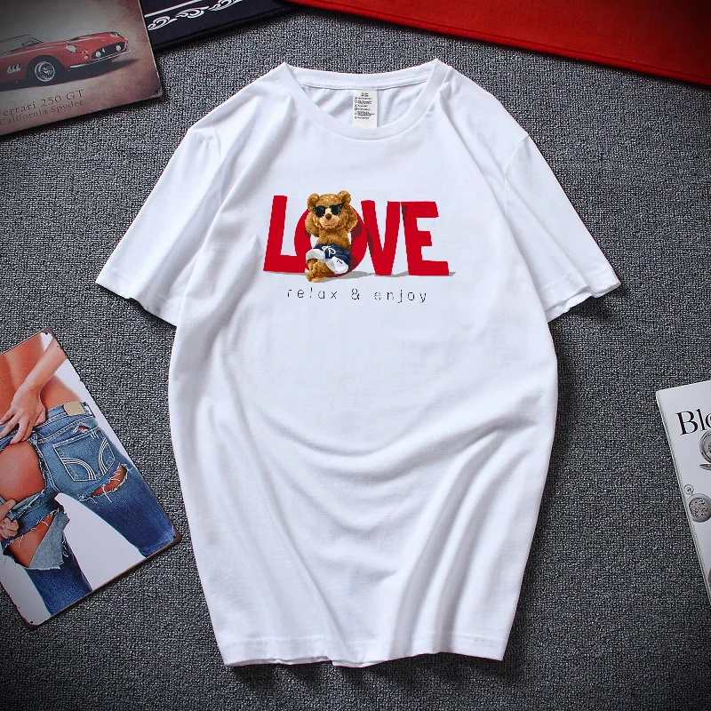 Summer Men's Round Neck T-Shirt Cotton Fashion Casual Short-Sleeved Ladies Top Oversized T-Shirt Printing Simple Bottoming Shirt
Summer Men's Round Neck T-Shirt Cotton Fashion Casual Short-Sleeved Ladies Top Oversized T-Shirt Printing Simple Bottoming Shirt