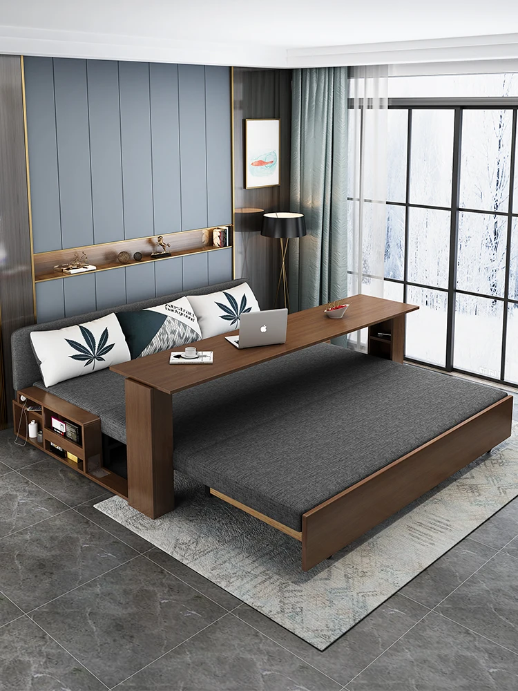 Telescopic bed solid wood sofa bed folding bed small household sleep sofa bed multi-function living room study push-pull bed
Telescopic bed solid wood sofa bed folding bed small household sleep sofa bed multi-function living room study push-pull bed