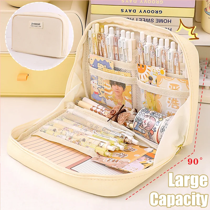 Large Capacity Pencil Bag Aesthetic School Cases Kawaii Stationery Holder Zipper Pen Pouch Children Students School Supplies
Large Capacity Pencil Bag Aesthetic School Cases Kawaii Stationery Holder Zipper Pen Pouch Children Students School Supplies