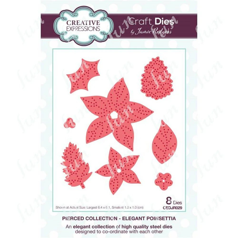 New Flowers Dies Elegant Poinsettia Craft Mold Scrapbooking Diy Album Paper Card Embossing Craft Supplies Cut Die Decoration
New Flowers Dies Elegant Poinsettia Craft Mold Scrapbooking Diy Album Paper Card Embossing Craft Supplies Cut Die Decoration
