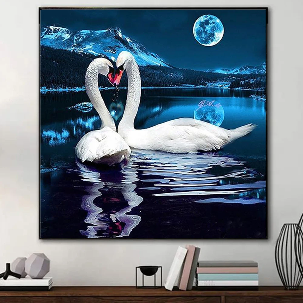 5D DIY Diamond Painting Swan Diamond Mosaic Animal Rhinestones Embroidery Animal Cross Stitch Kit Home Decoration
5D DIY Diamond Painting Swan Diamond Mosaic Animal Rhinestones Embroidery Animal Cross Stitch Kit Home Decoration