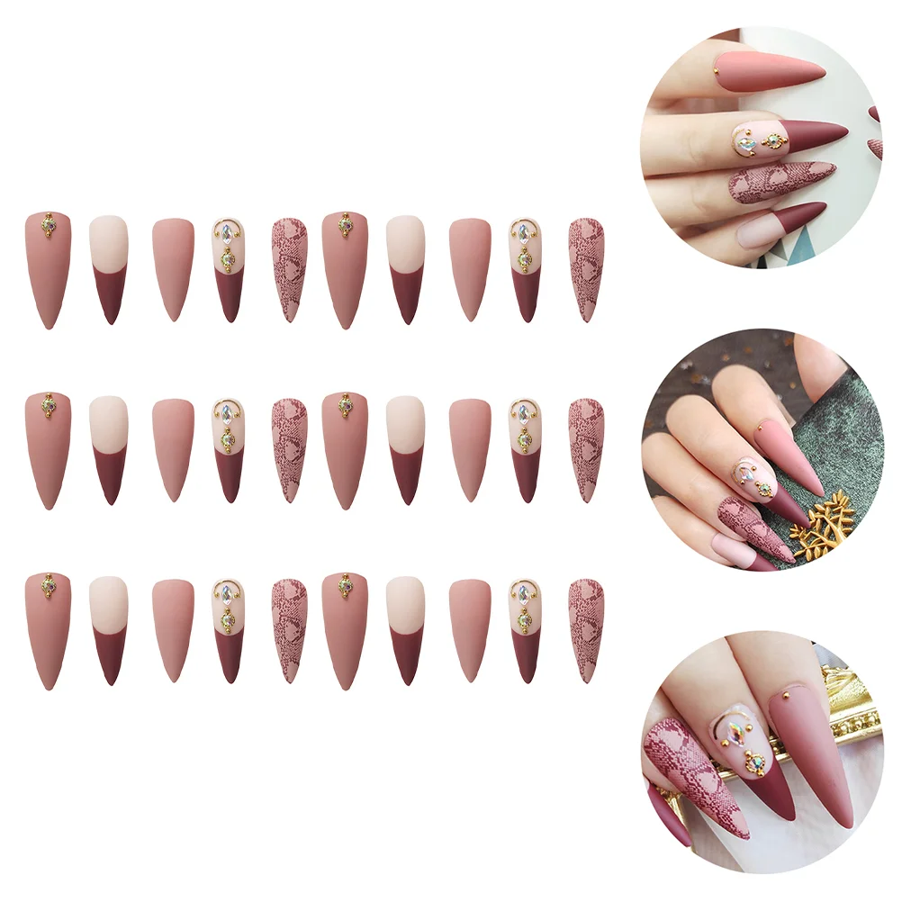 24pcs Crystal Long Plastic Nails Artificial Nails False Nails Fake Fingernails Fake Nails Manicure Nails
24pcs Crystal Long Plastic Nails Artificial Nails False Nails Fake Fingernails Fake Nails Manicure Nails