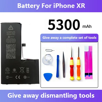 10 шт., батарея Aleaivy для IPhone XR, 5300 мАч, замена 100%, кобальт, Китай, ячейка, США, кабель, 1000 циклов для Apple IphoneXR AADI
10 шт., батарея Aleaivy для IPhone XR, 5300 мАч, замена 100%, кобальт, Китай, ячейка, США, кабель, 1000 циклов для Apple IphoneXR AADI