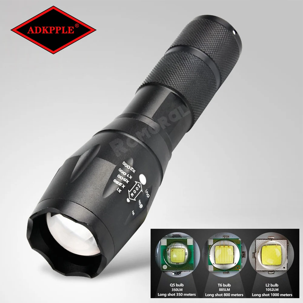 Telescopic Zoom Flashlight T6 Q5 Powerful Tactical Torch Ultra Bright Light Aluminum Alloy Self Defense Outdoor Camping Hiking
Telescopic Zoom Flashlight T6 Q5 Powerful Tactical Torch Ultra Bright Light Aluminum Alloy Self Defense Outdoor Camping Hiking