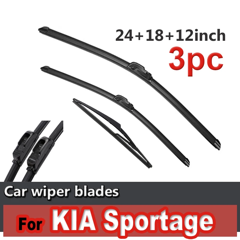 Wiper Front & Rear Wiper Blades Set Kit For KIA Sportage SL 2010 - 2015 Windshield Windscreen Window Brushes 24"+18"+12"
Wiper Front & Rear Wiper Blades Set Kit For KIA Sportage SL 2010 - 2015 Windshield Windscreen Window Brushes 24"+18"+12"