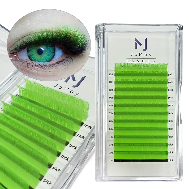 Colored Eyelash Extension Red/Green/Blue/Yellow/Purple Colorful Lashes Extension Supplies Makeup Lashes Extension 15-20mm Long
Colored Eyelash Extension Red/Green/Blue/Yellow/Purple Colorful Lashes Extension Supplies Makeup Lashes Extension 15-20mm Long