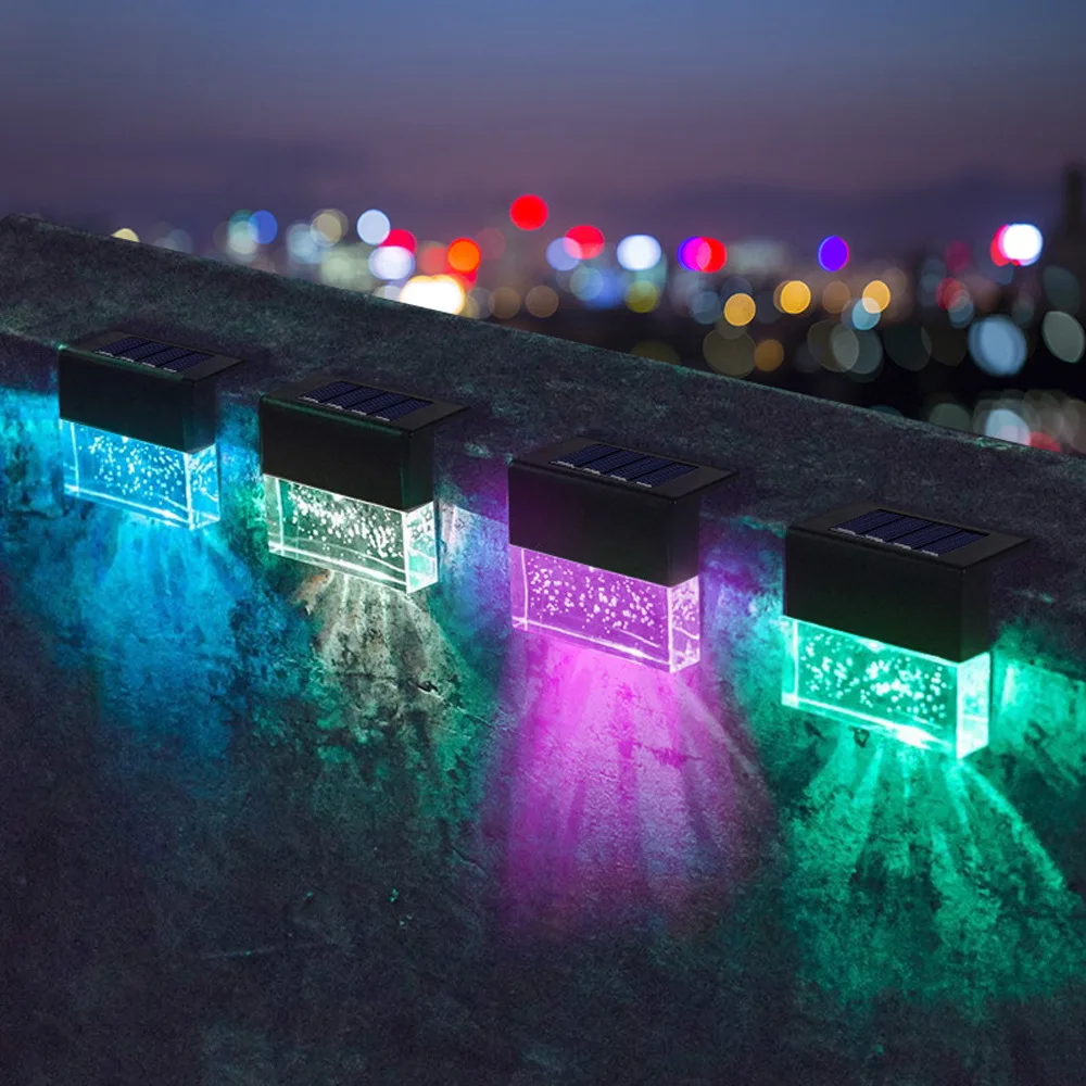 Solar Lamps For Outside Outdoor New Colorful LED Wall Lamp Courtyard Fence Stair Step Decorative Lamp Corridor Landscape Light
Solar Lamps For Outside Outdoor New Colorful LED Wall Lamp Courtyard Fence Stair Step Decorative Lamp Corridor Landscape Light